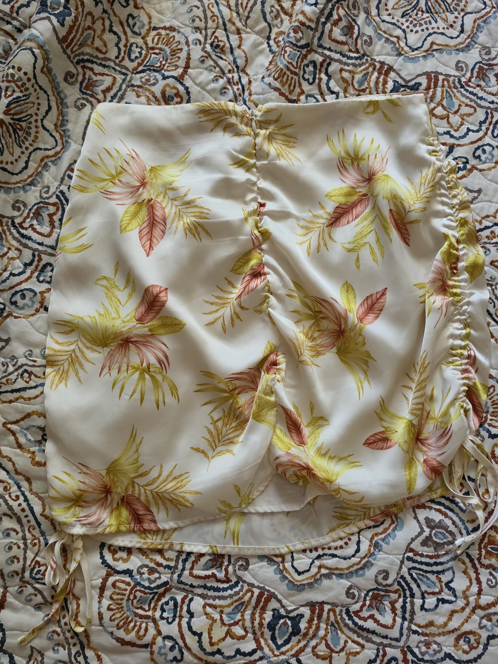 Le Lis Collection Drawstring Satin Skirt View 6